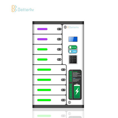 QC3.0 Mobile Phone Charging Lockers , UV Phone Charging Locker Station