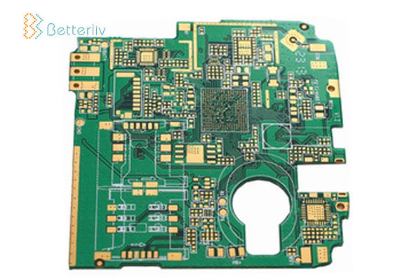 HASL quatre taille de conseil adaptée aux besoins du client par or dur d'électrodéposition d'épaisseur de la carte PCB 1.0mm de couche